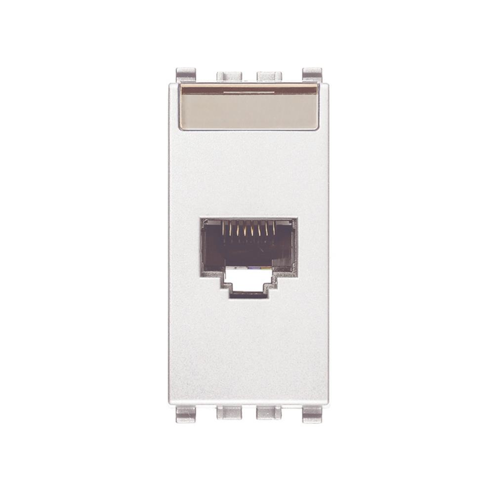 20339.11.B RJ45 Cat5 Netsafe UTP Интернет розетка Бял VIMAR EIKON