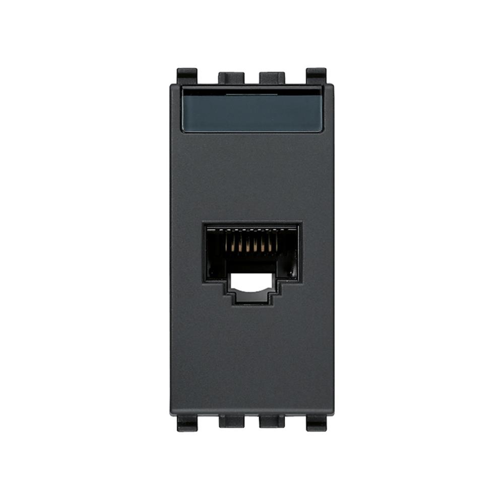 20339.4 RJ45 Cat5e Netsafe UTP110 Интернет розетка Сив VIMAR EIKON