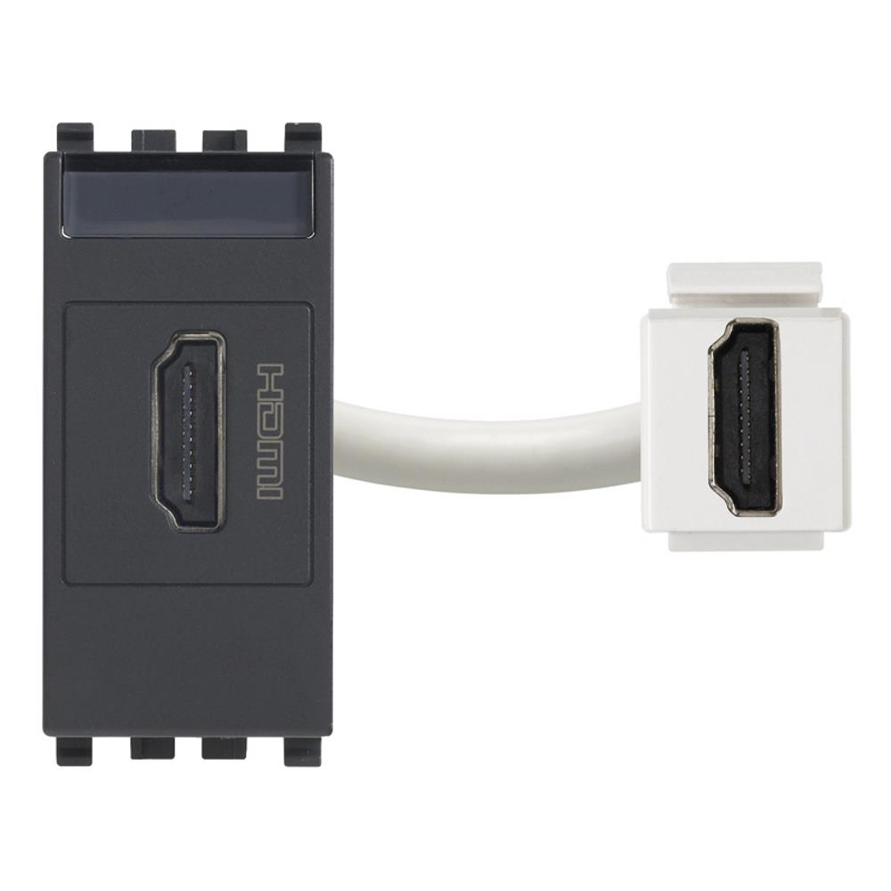 20346 Контактен изход HDMI конектор Сив VIMAR EIKON