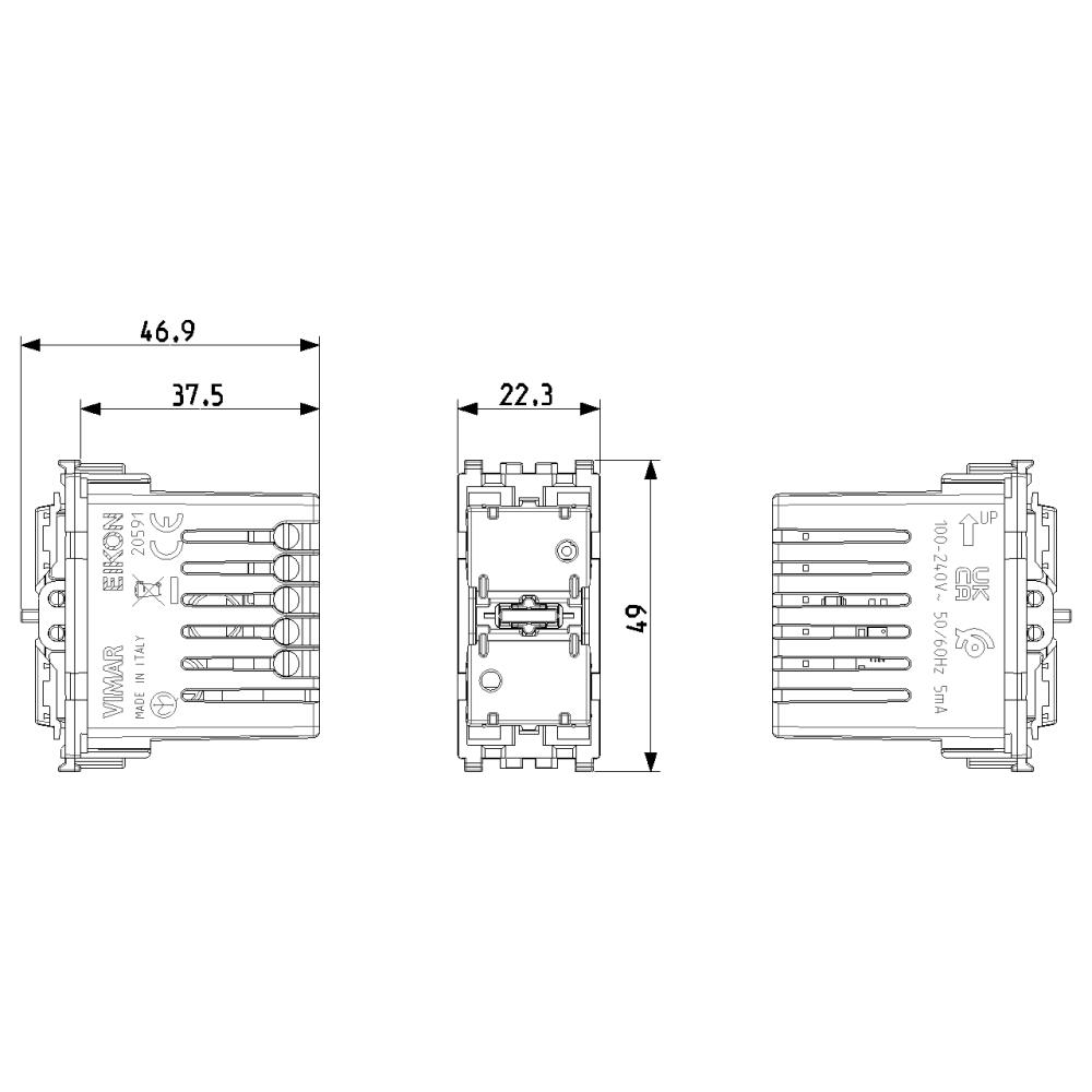 20591.0 Механизъм за свързано IoT устройство VIMAR EIKON_small