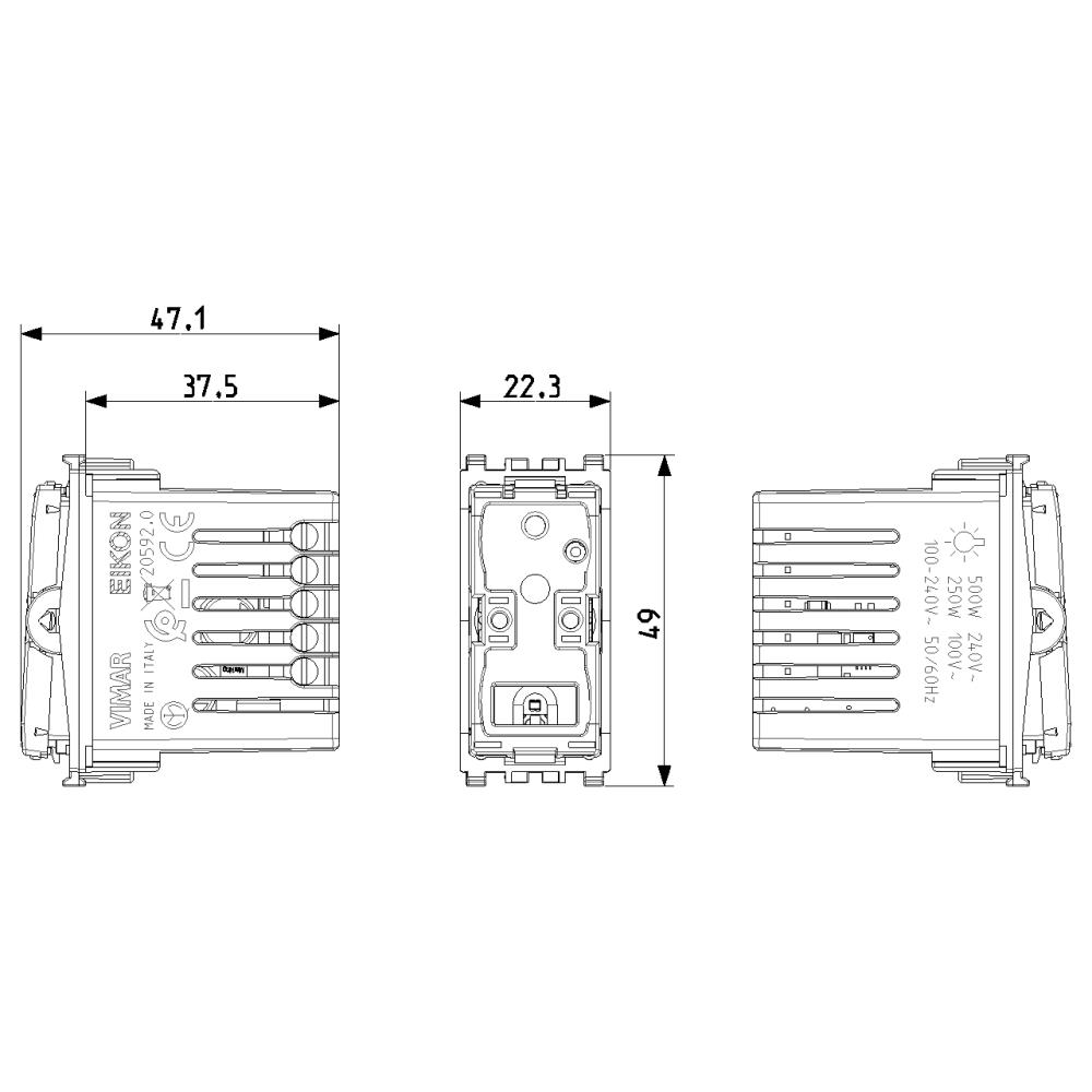 20592.0 IoT двуполюсен свързан ключ VIMAR EIKON_small