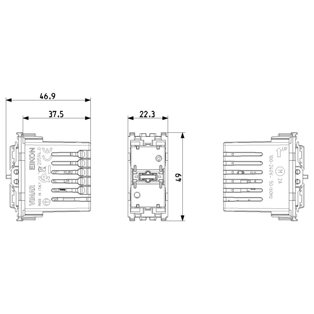 20594.0 IoT свързан механизъм за ролетна щора VIMAR EIKON_small