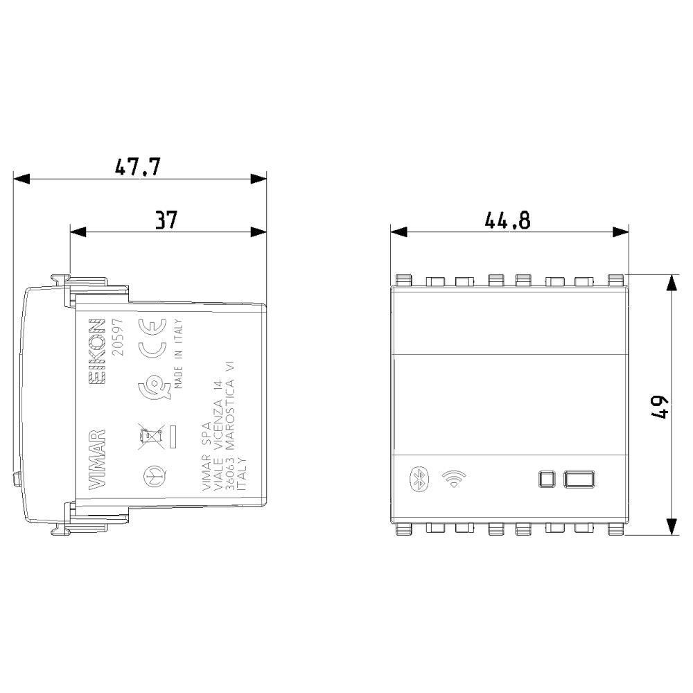 20597.N IoT Безжичен гейтуей цвят Алуминий VIMAR EIKON_small