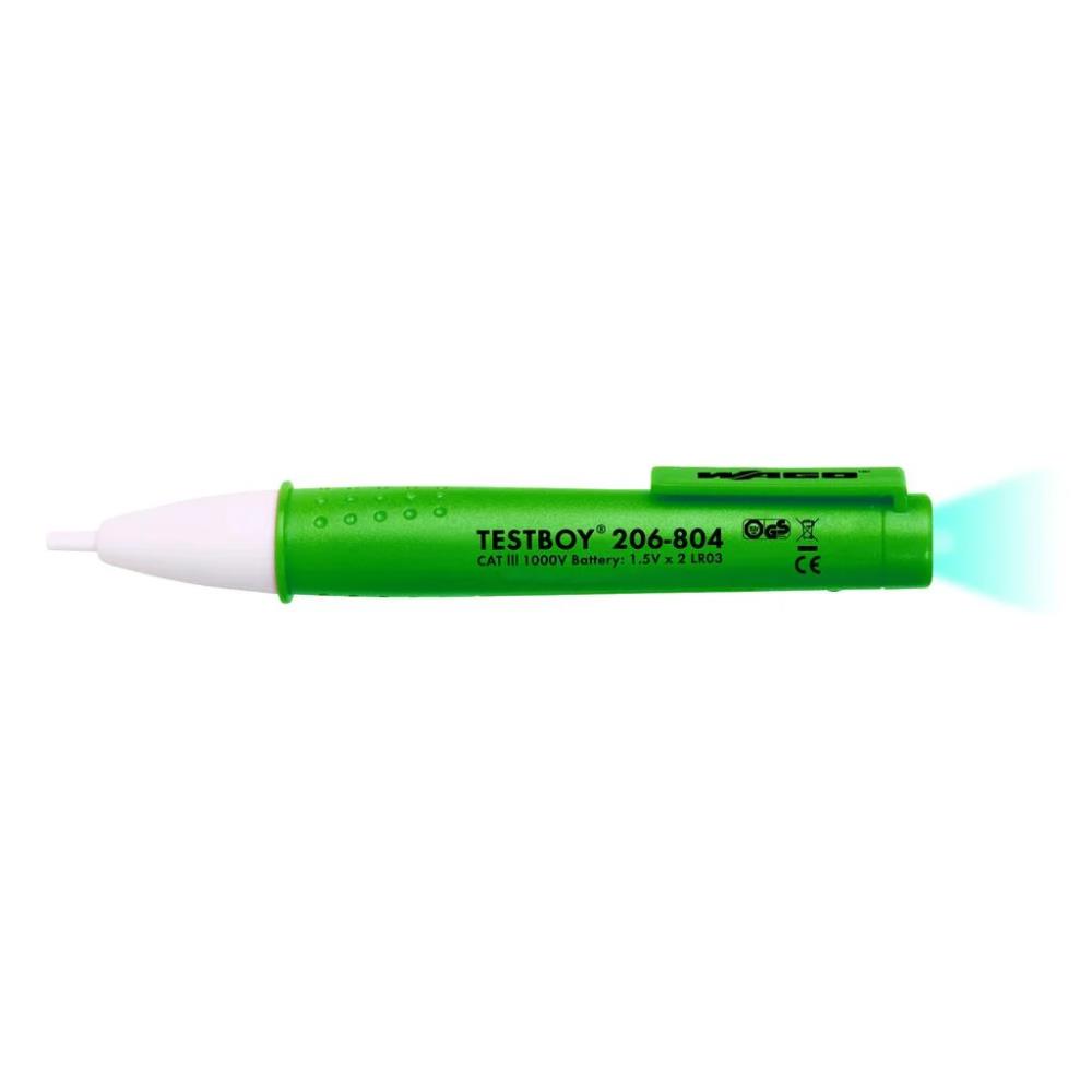 206-804 Testboy. безконтактен тестер за 12-1000VAC с фенерче Wago_small
