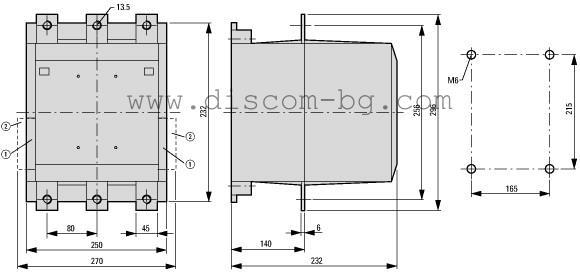 208217 DILM580/22(RAC500) 315kW - (250-500VAC,40/60Hz; 250-700VDC) - Контактор Eaton_small