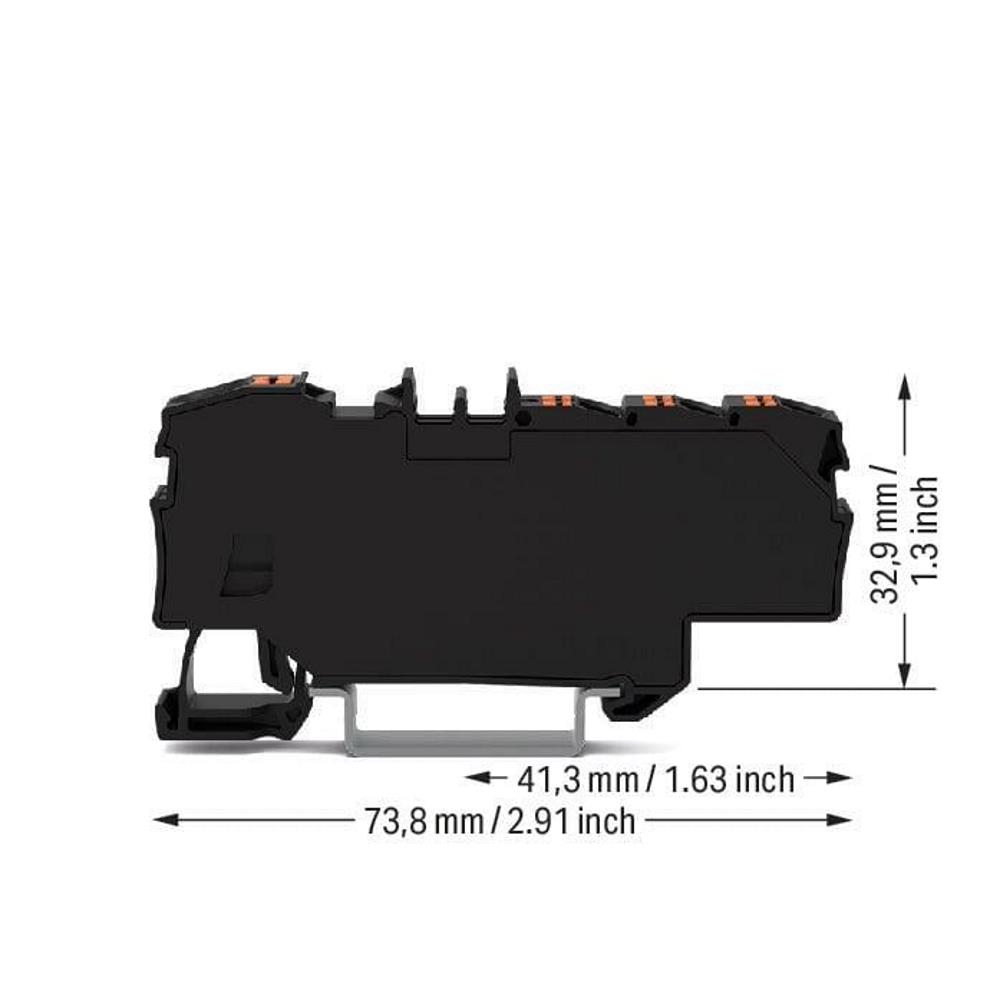 2206-8035 Разпределителна клема; с бутон; 1 x 6 mm² / 6 x 1,5 mm² 6,00 mm²; черен Wago_small