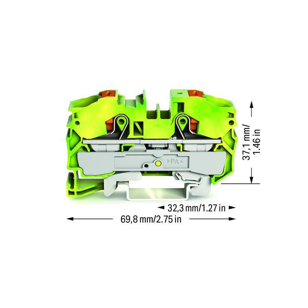 2216-1207 Ред.клема с бутон 16,0 mm²/(16,0); 12,0 mm - зелен-жълт Wago_small