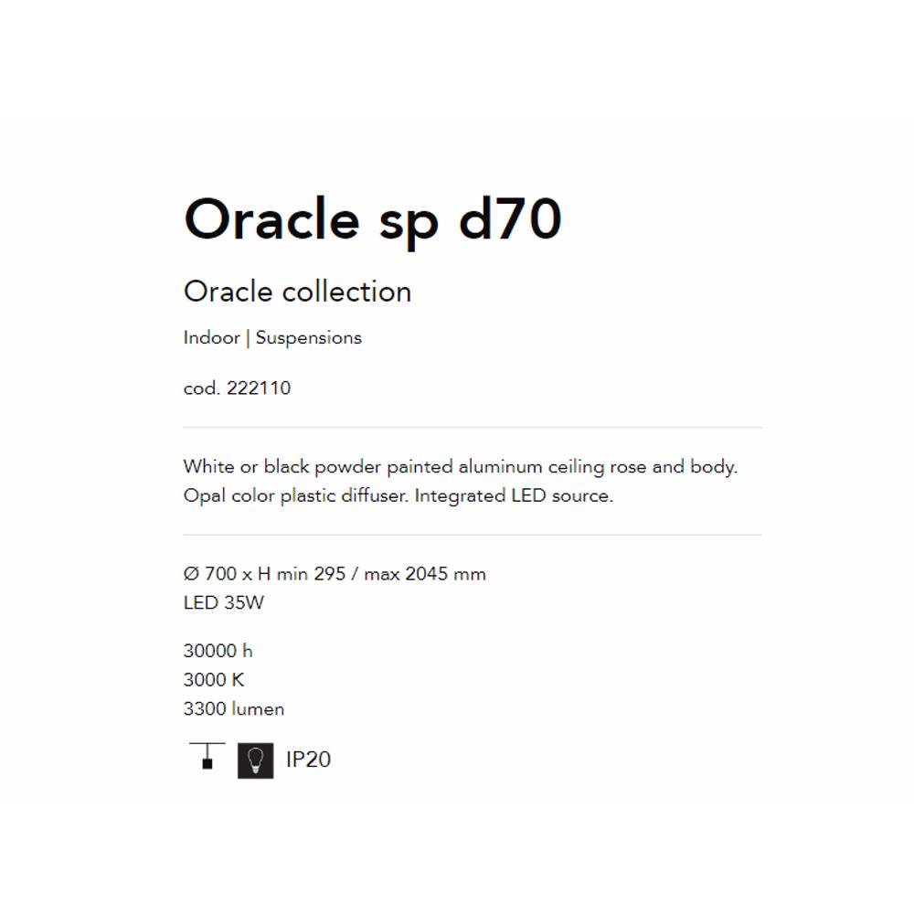 222110 Осветително тяло Oracle Round Nero Ø700xHmin105/max2100 mm LED 35W 3000K Ideal Lux_small