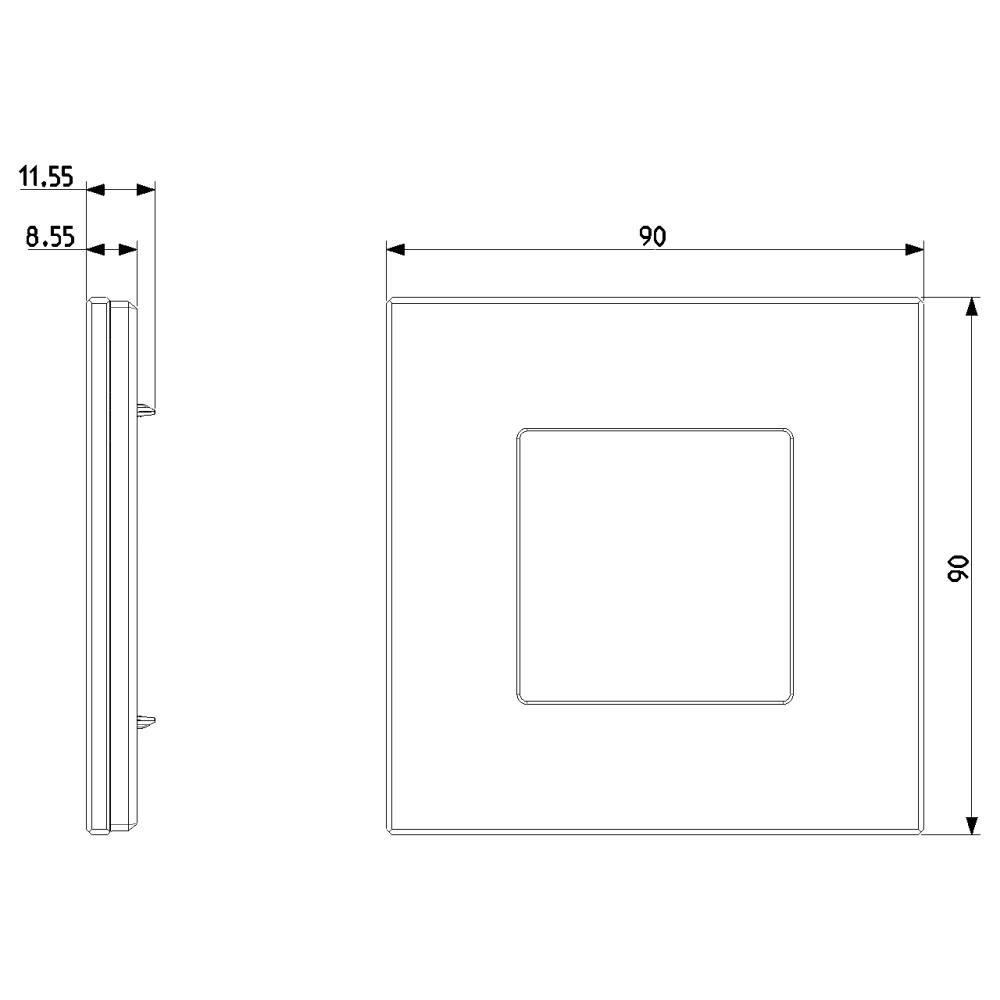 22642.22 Декоративна рамка Eikon Exé 2M, естествена кожа Steppe, Vimar_small