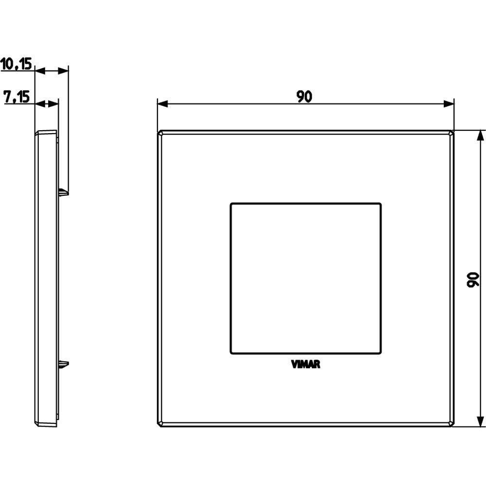 22642.87 Декоративна рамка Eikon Exé 2M, ексклузивен метал Antique brushed bronze, Vimar_small