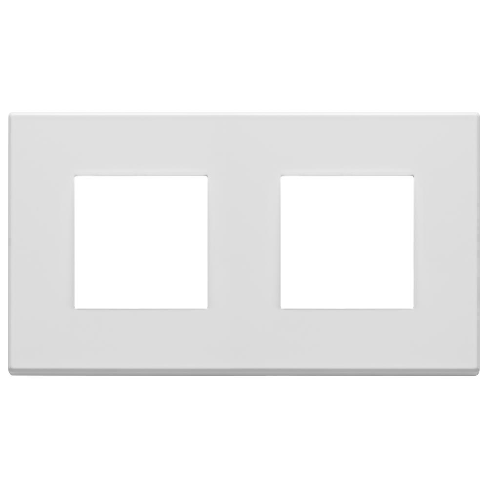 22643.01 Декоративна рамка Eikon Exé 4M(2+2) 71мм, метал Total Look, Matt white, Vimar