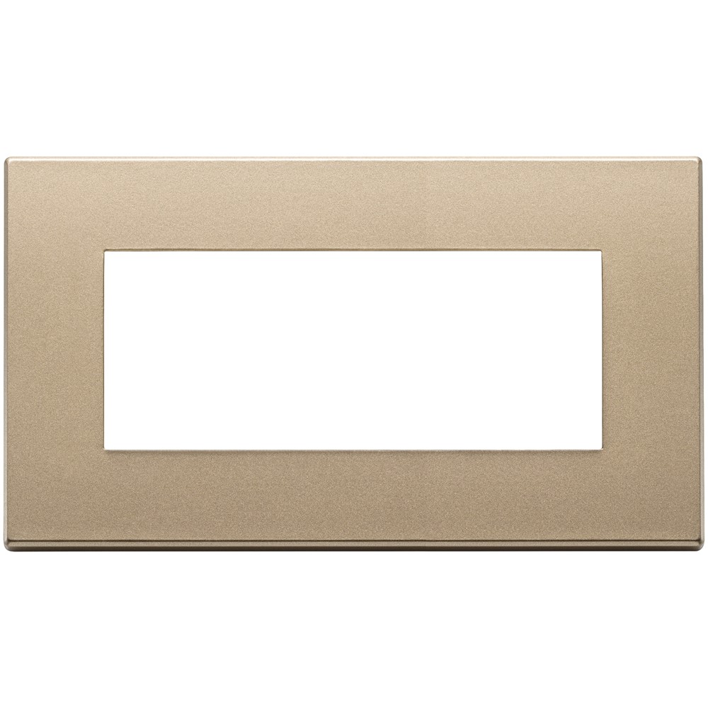 22649.88 Декоративна рамка Eikon Exé 5M, BS metal satin gold, Vimar_small