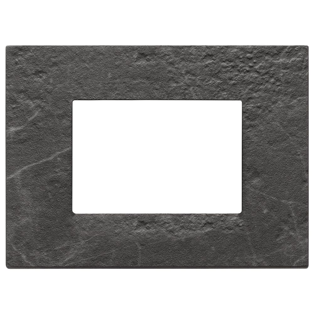 22653.53 Декоративна рамка Eikon Exé 3M, мрамор Black Marquina, Vimar