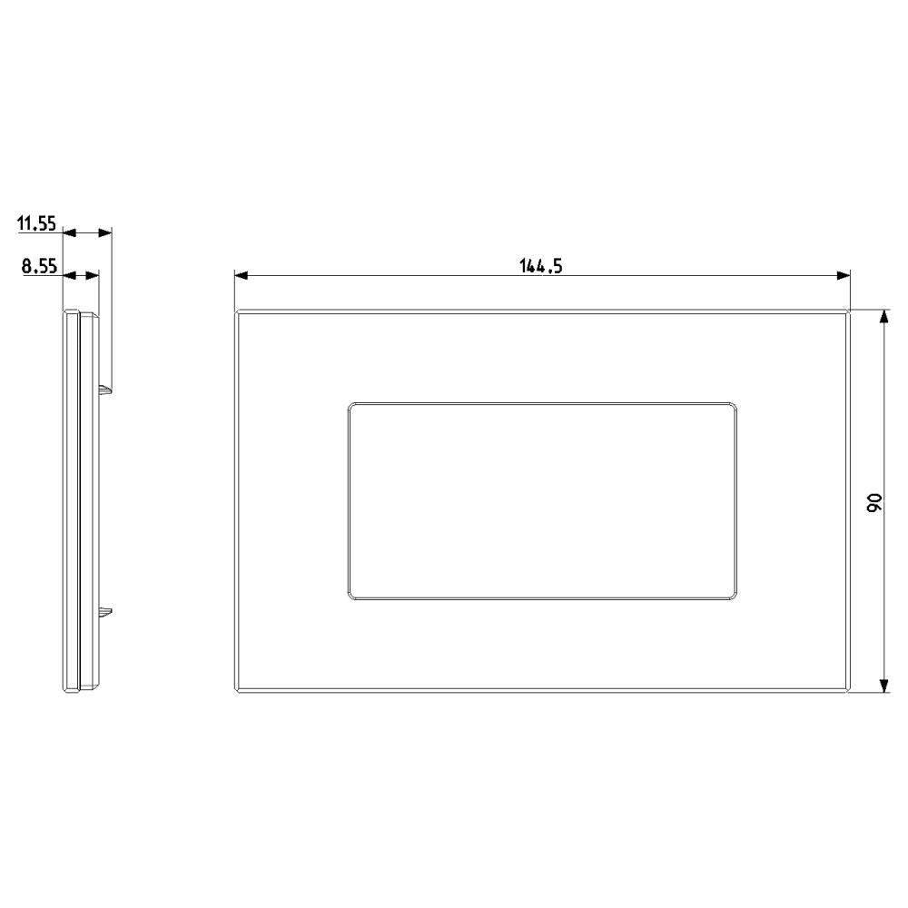 22654.76 Декоративна рамка Eikon Exé 4M, кристал Shiny bronze, Vimar_small