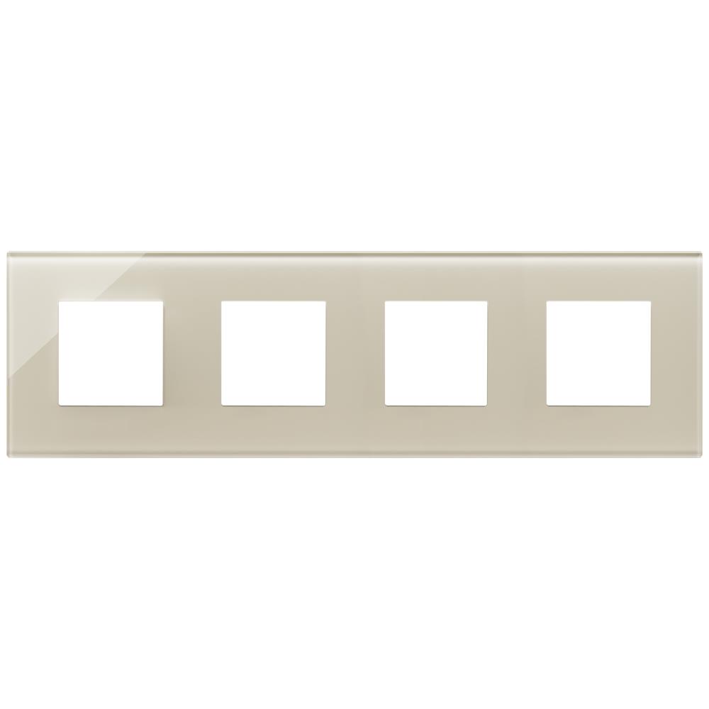 22669.72 Декоративна рамка Eikon Exé 8M(2+2+2+2) 71мм, кристал Canvas white, Vimar_small