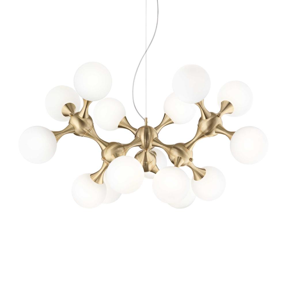 241012 Осветително тяло NODI OTTONE SATINATO Ø1050xHmin600/max2770 mm E14 max15x40W IP20 Ideal Lux