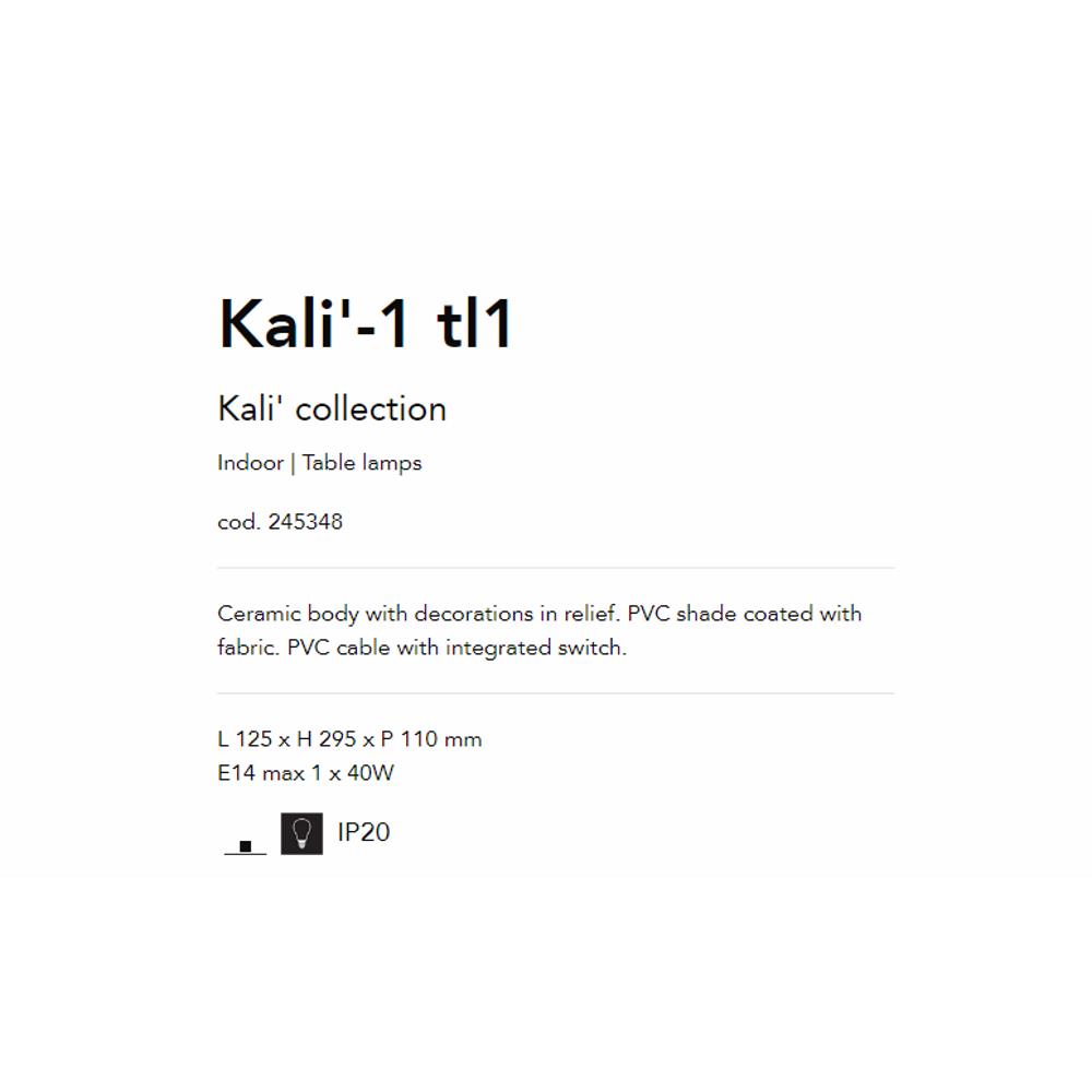 245348 Настолна лампа KALI'-1 TL1 L125xH295xP110 mm E14 max 1 x 40W IP20 Ideal Lux_small