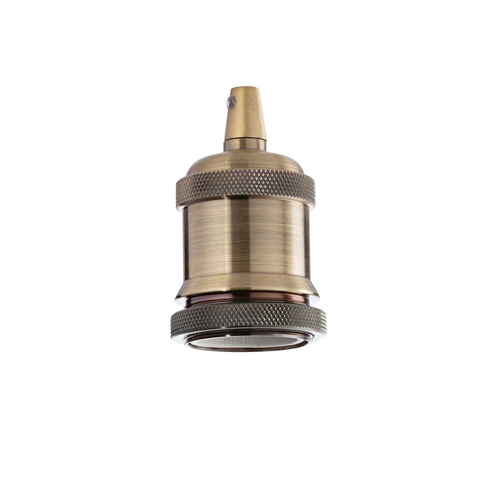 249216 Фасунга PORTALAMPADA E27 GHIERA OTTONE Ø50xH80 mm E27 max 1 x 60W Ideal Lux