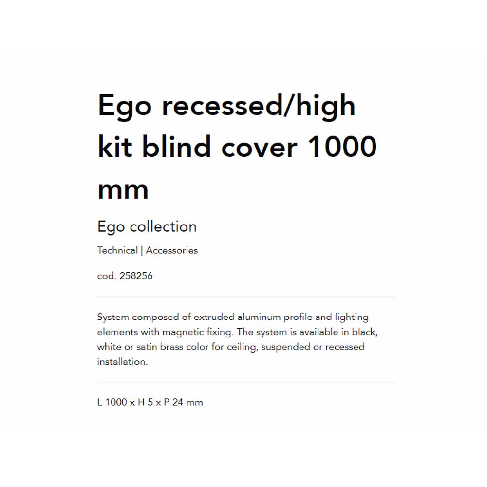 258256 Покривен капак EGO KIT RECESSED BLIND COVER 1000 mm BK L1000xH5xP24 mm Ideal Lux_small