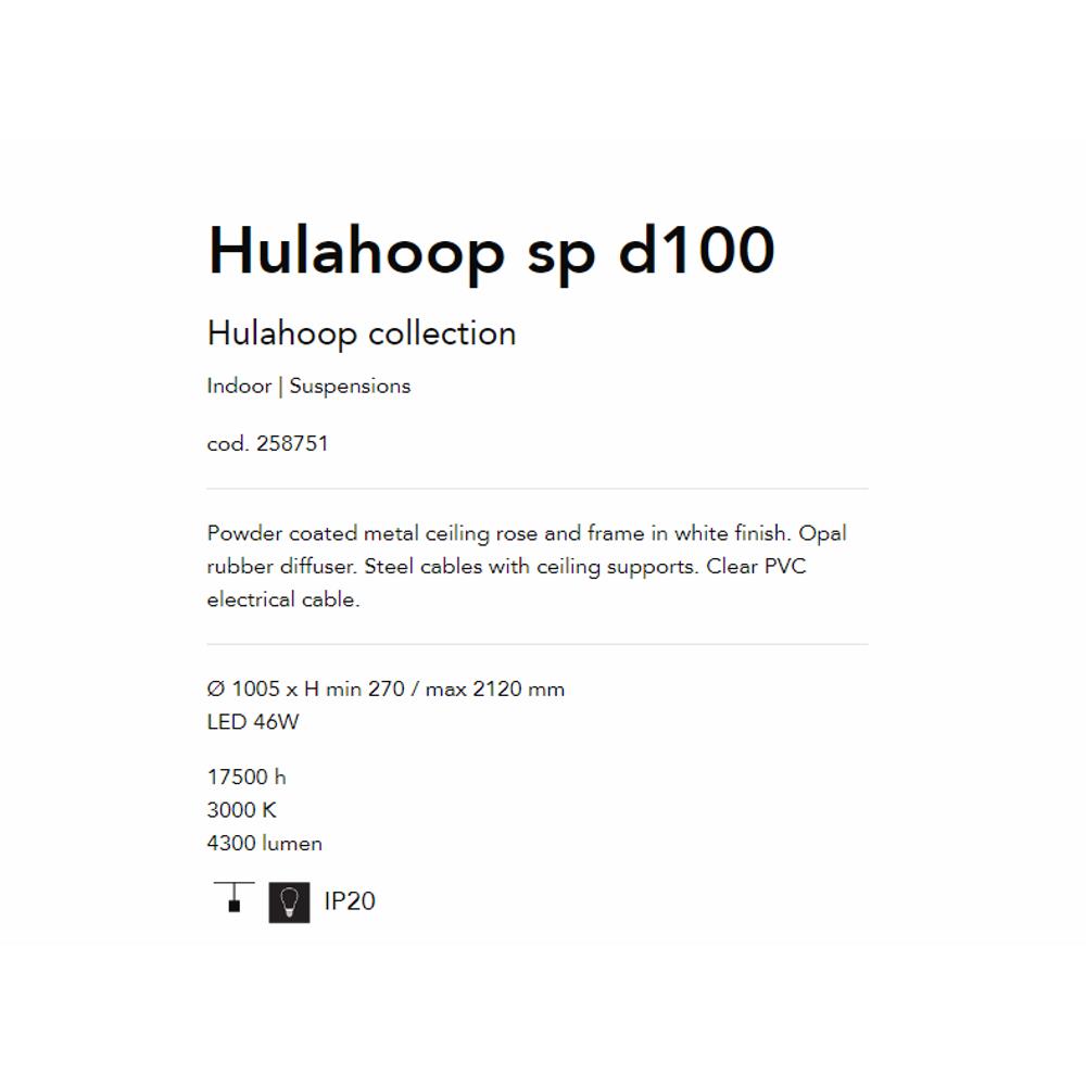 258751 Осветително тяло HULAHOOP Ø1005xHmin170/max2120 mm LED 46W 3000K IP20 Ideal Lux_small