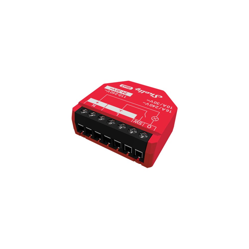 261798 Smart реле 1х, с измерване на мощност, 16A/240V~, 10A/30V~, Wi-Fi, Bluetooth, Shelly 1PM Gen3