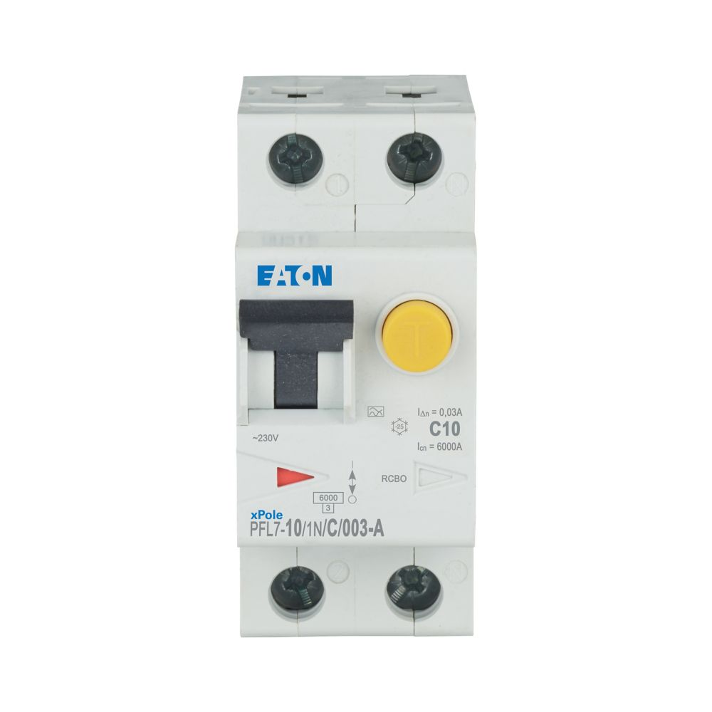 263517 PFL7-10/1N/C/003-A-DE - Дефектнотокова защита с предпазител 10кА, тип А, Eaton