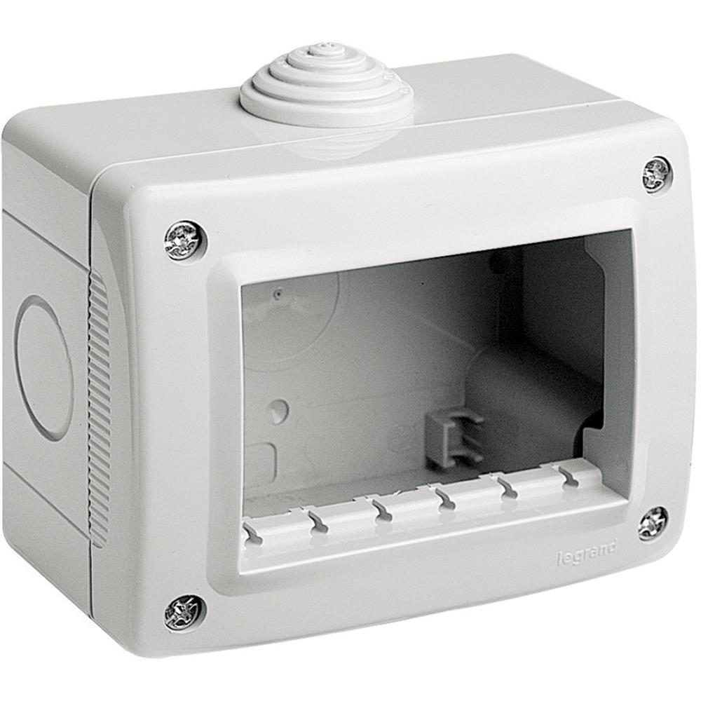 27403 Кутия за открит монтаж IP40, 3М, Бял Bticino Classia