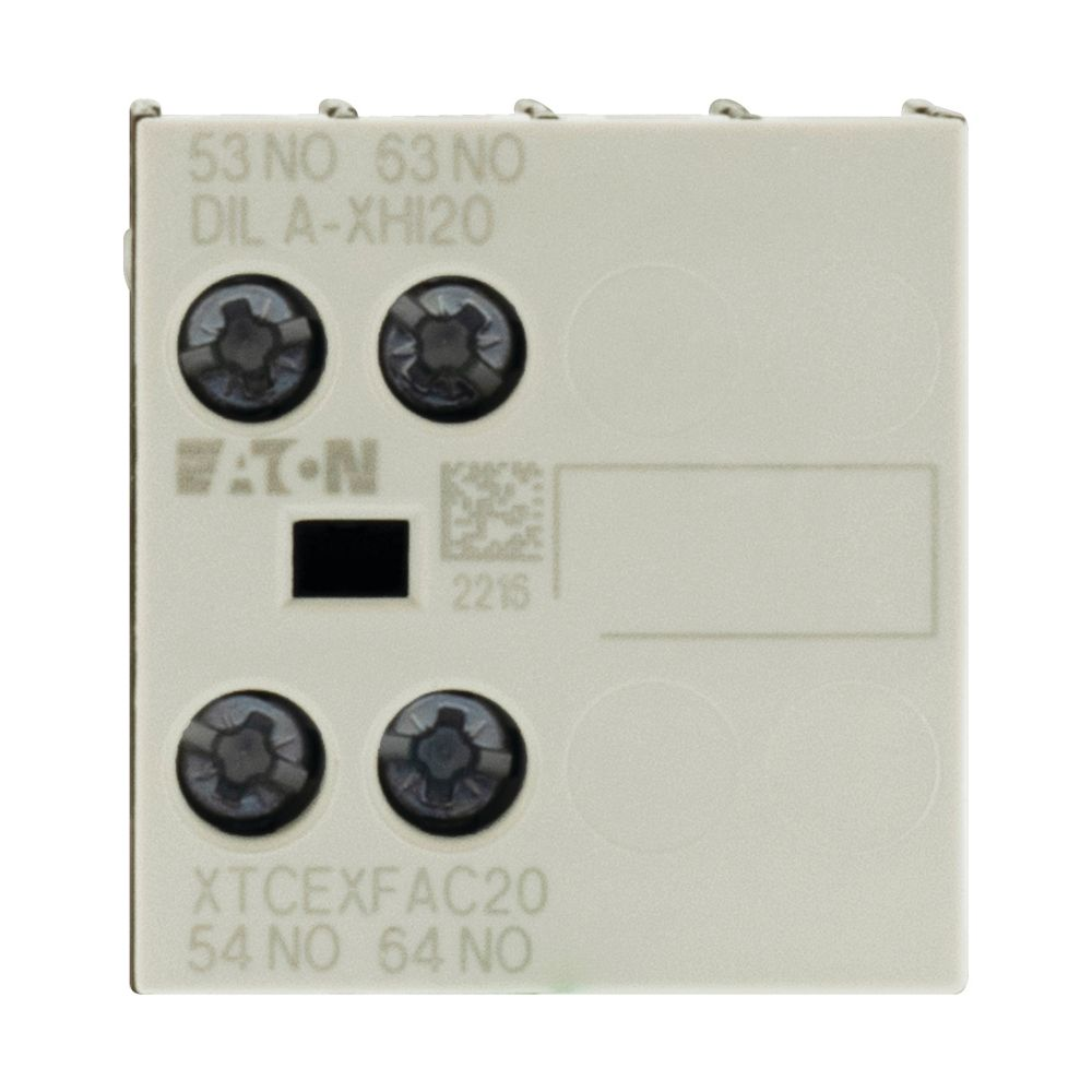 276422 DILA-XHI20 - Фронт контактен блок, висок, 2P(4P), 2NO за DILA, DILM7-M38, Eaton_small
