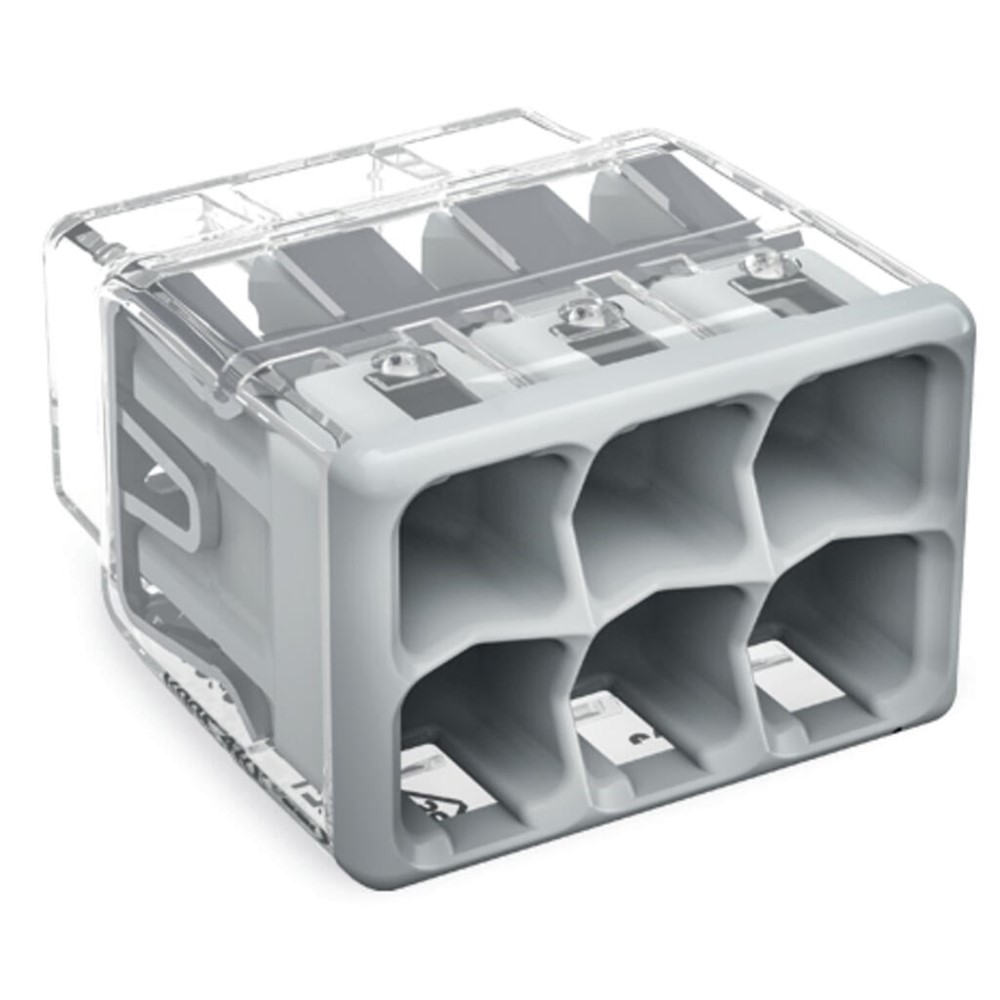 2773-406 6-проводна клема Push wire, кабели до 4 mm², кутия 60 бр. сива, Wago_small