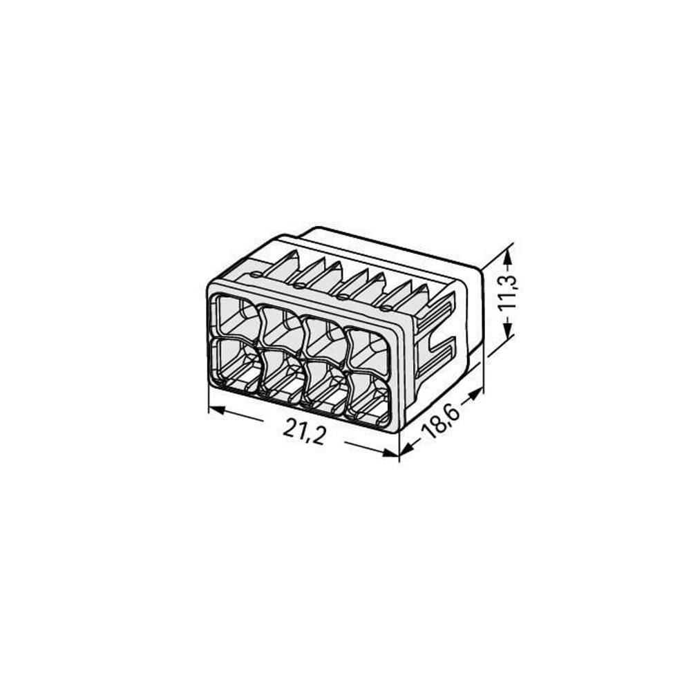 2773-408 8-проводна клема /0.5-4/, кутия 40 бр. Wago_small