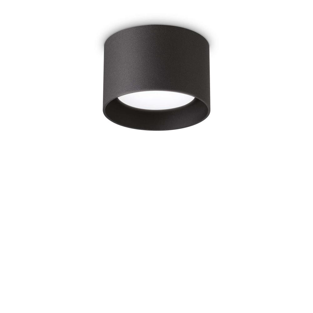 278704 Спот SPIKE PL1 NERO Ø100xH65 mm GX53 max 1 x 15W IP20 Ideal Lux