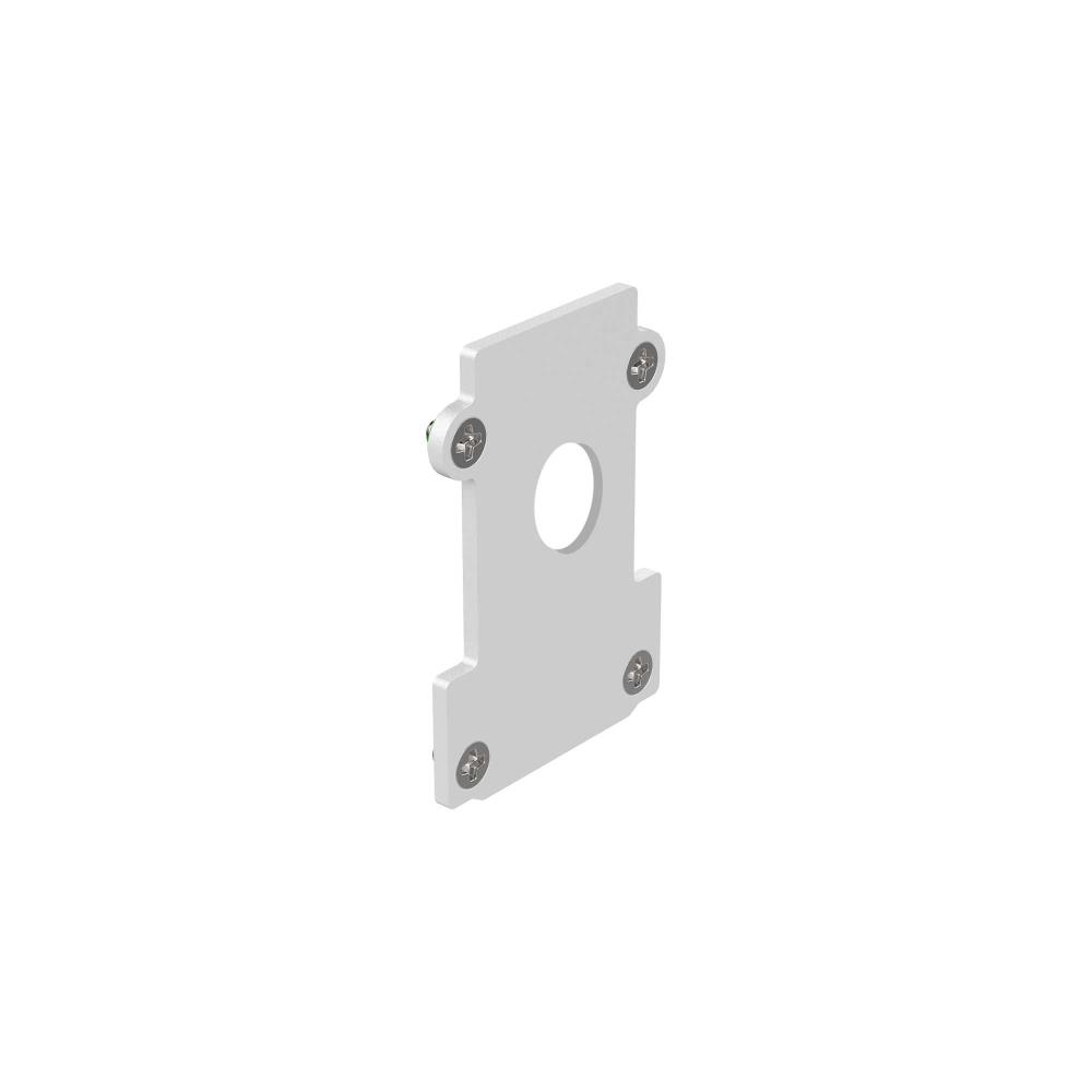 282695 Крайна капачка EGO END CAP RECESSED CON FORO WH L36xH4xP52 mm Ideal Lux