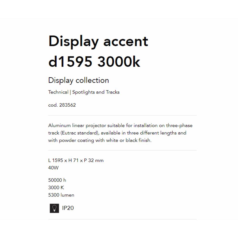 283562 Линеен осветител DISPLAY ACCENT D1595 3000K BK L1595xH71xP32 mm 40W 50000 h IP20 Ideal Lux_small