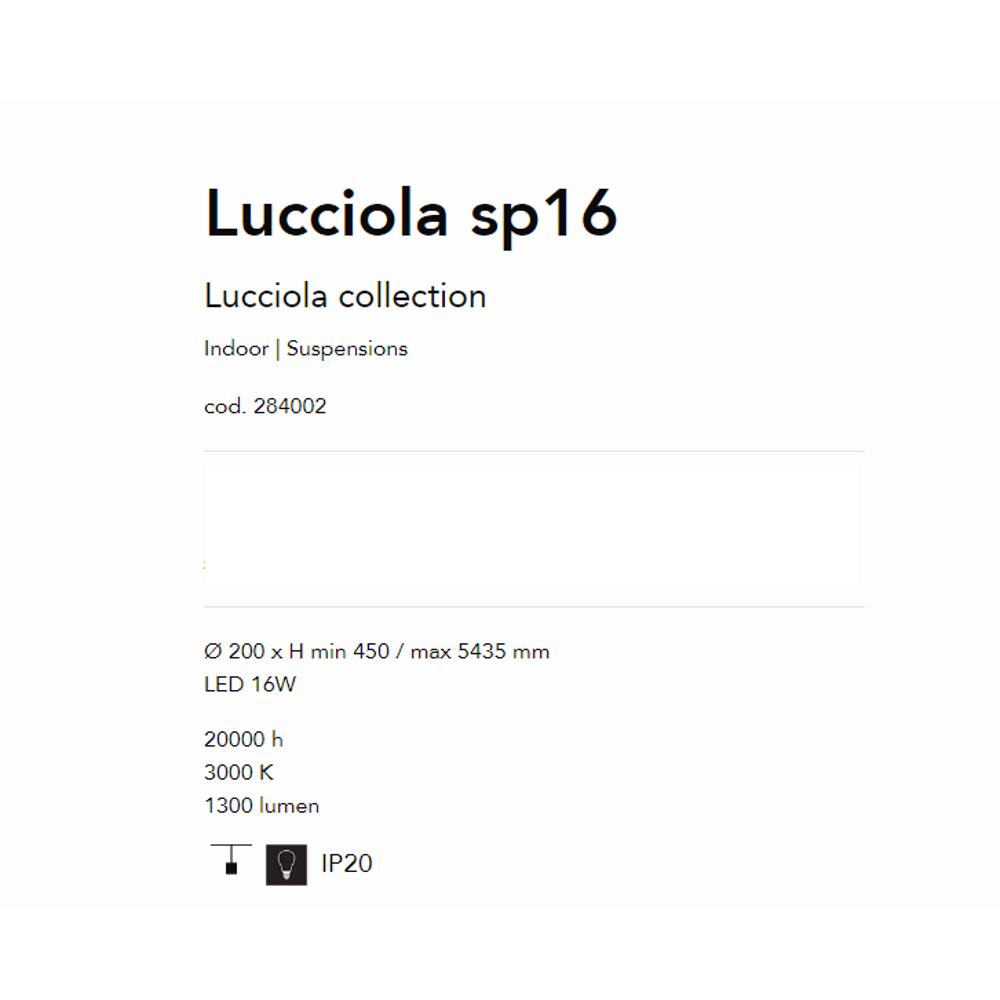 284002 Полилей Lucciola Ø200xHmin450/max5435 mm LED 16W 3000K 1300 lumen IP20 Ideal Lux_small