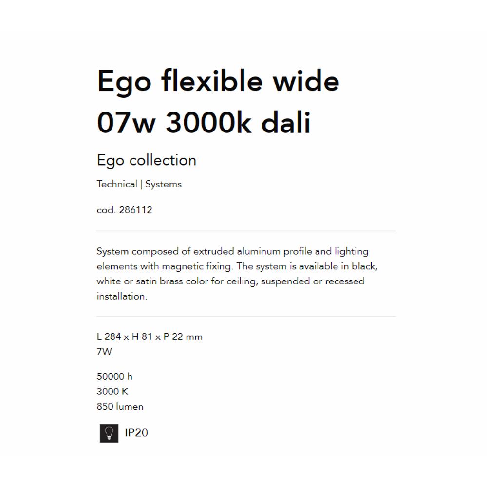 286112 Осветително тяло EGO FLEXIBLE WIDE 07W 3000K DALI BK L284xH81xP22 mm 820 lumen IP20 Ideal Lux_small
