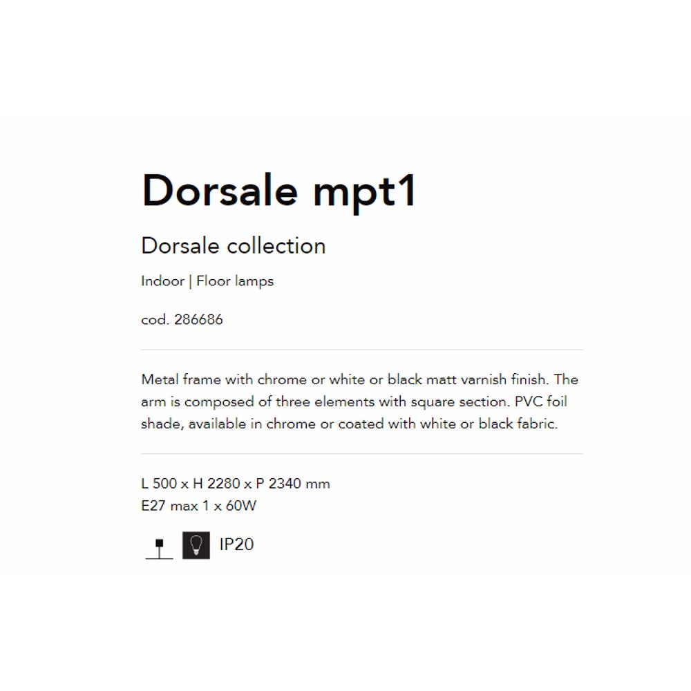 286686 Лампион DORSALE MPT1 BIANCO L500xH2280xP2340 mm E27 max 1 x 60W IP20 Ideal Lux_small