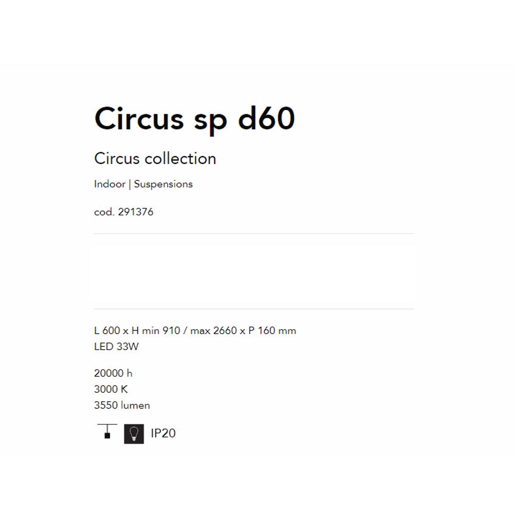 291376 Осветително тяло Circus L600xHmin910/max2660xP160 mm черен 33W 3000K 3550 Lum IP20 Ideal Lux_small