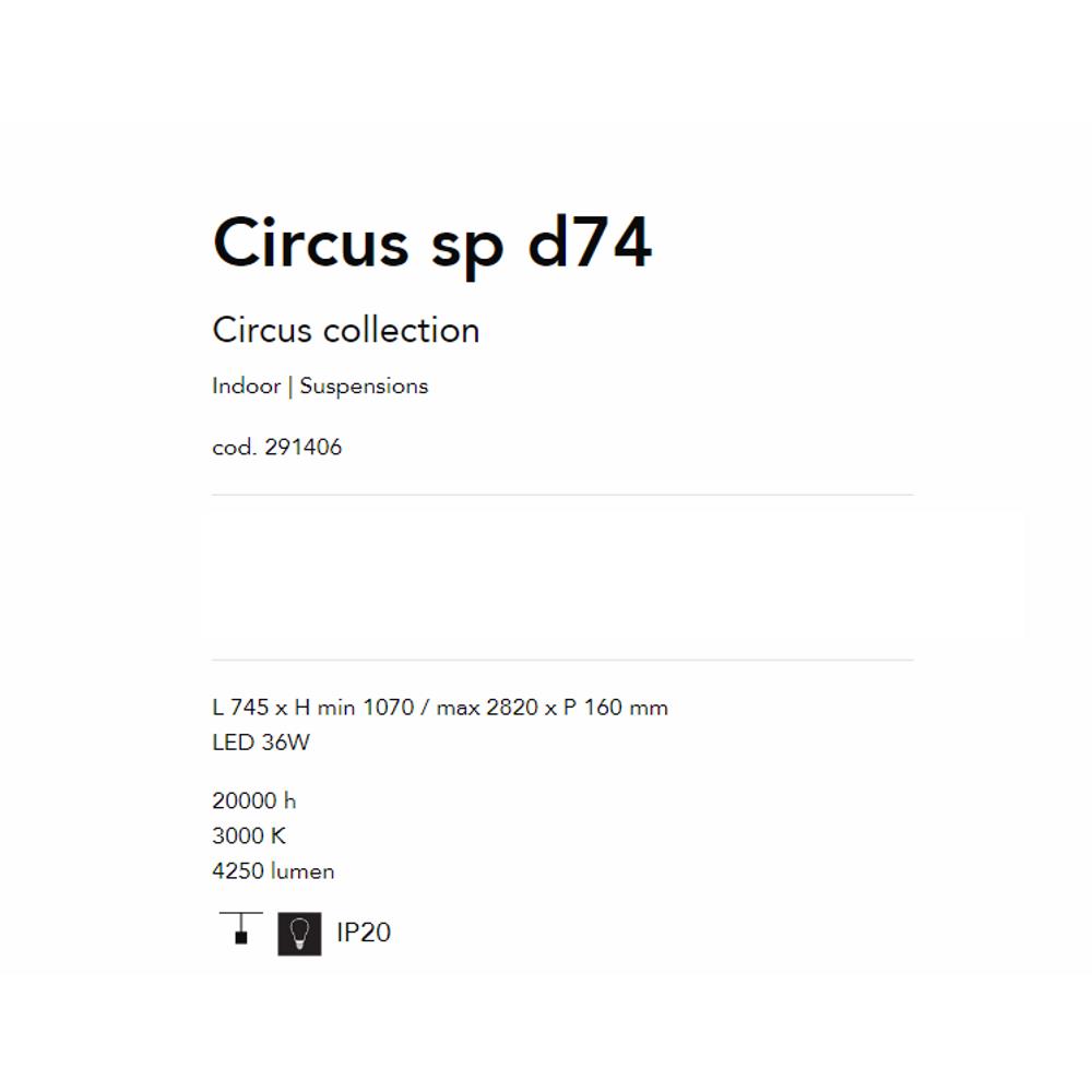 291406 Осветително тяло Circus L745xHmin1070/max2820xP160 mm черен 36W 3000K 4250 Lum IP20 Ideal Lux_small