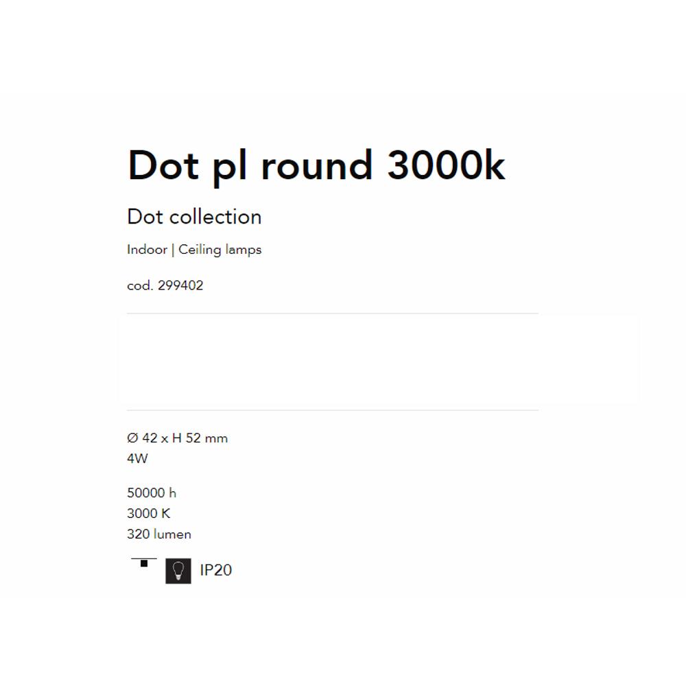 299402 Спот Dot Ø42xH52 mm черен ОМ 4W 3000K 320 Lumen IP20 Ideal Lux_small