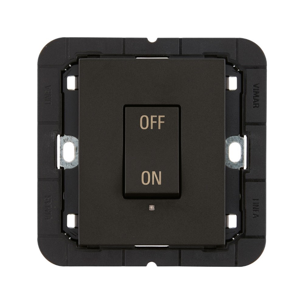 30017.G Двуполюсен ключ Linea, BS 2P 32A, 250 V~, IP40, макс. 200W, black, Vimar
