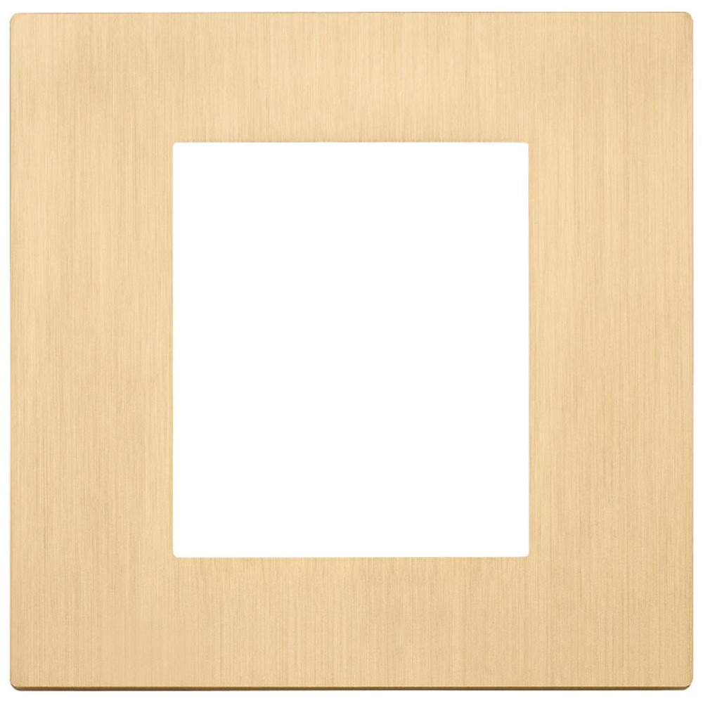 30642.70.01 Декоративна рамка Linea 1x (2M), metal brushed gold, Vimar