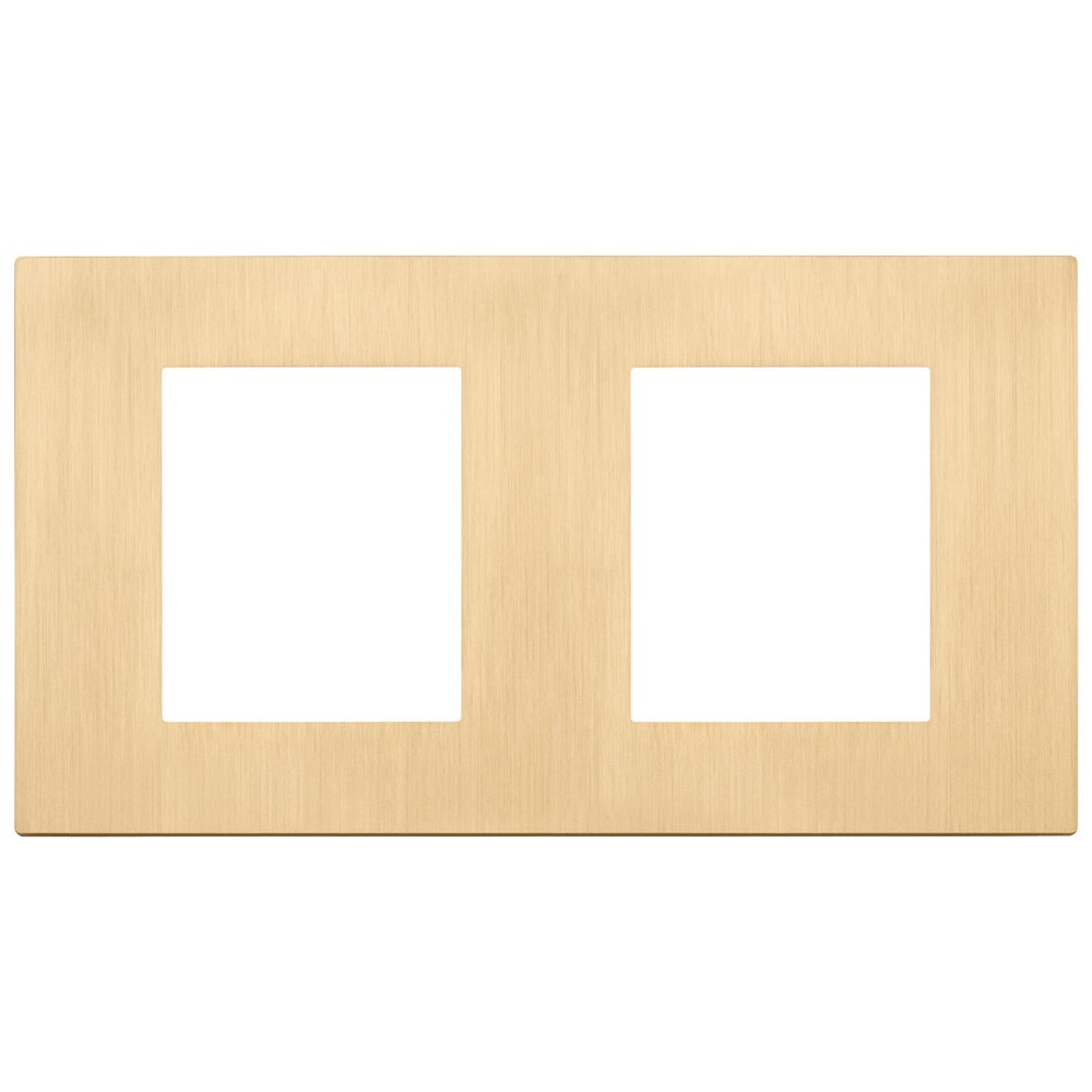 30643.70.01 Декоративна рамка Linea, 2x (2+2M), brushed gold, Vimar_small