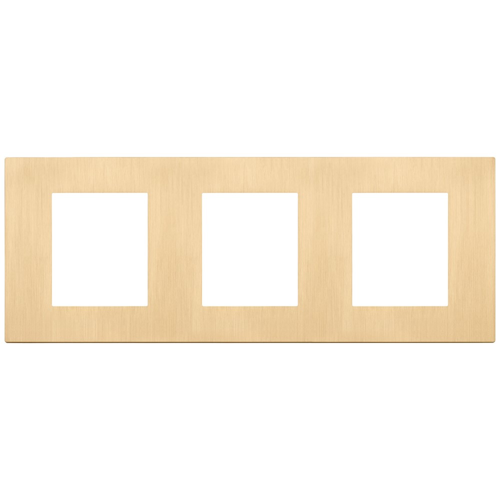 30644.70.01 Декоративна рамка Linea, 3x (2+2+2M), brushed gold, Vimar
