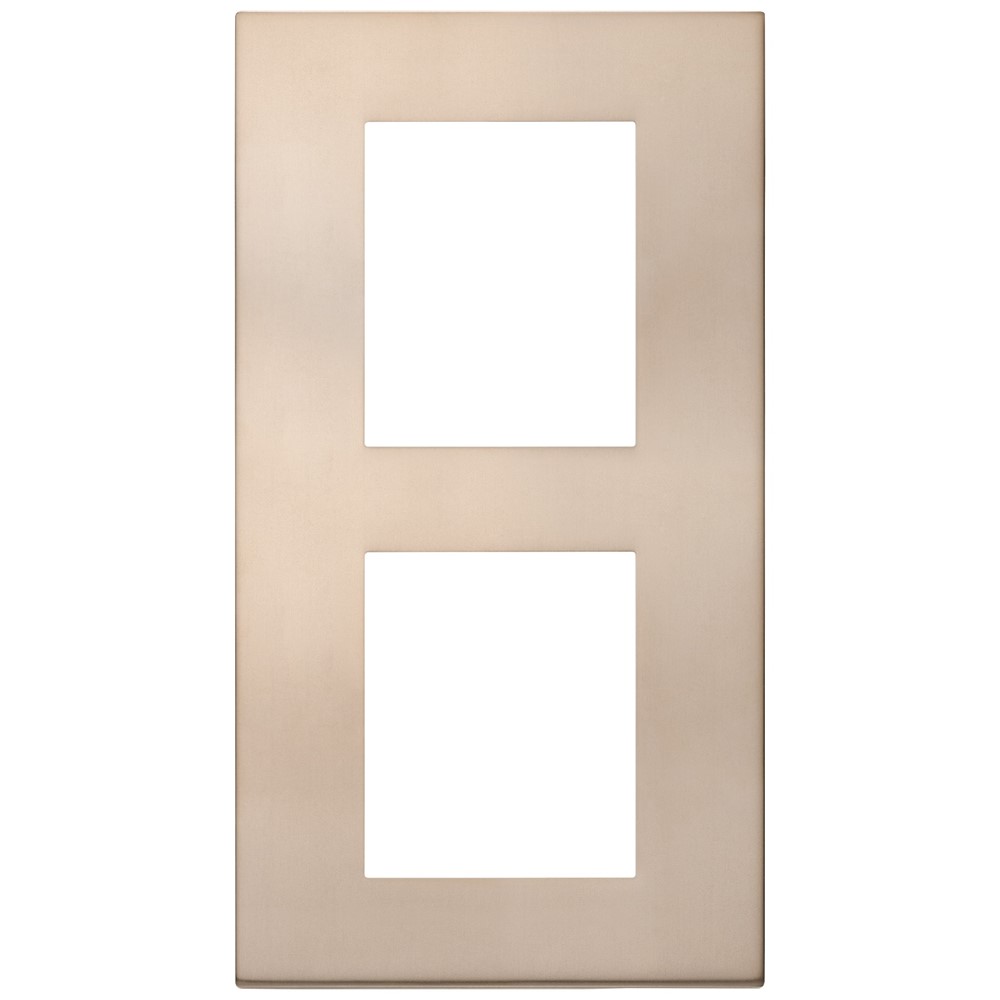 30645.71 Декоративна рамка Linea, вертикална, 2x (2+2M), metal bronze, Vimar