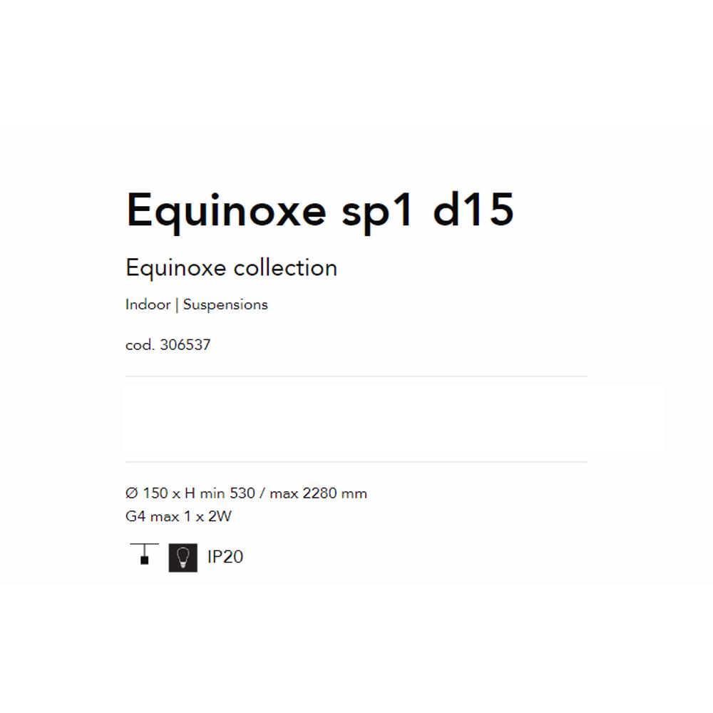 306537 Осветително тяло Equinoxe Ø150xHmin530/max2280 mm хром G4 max 1x2W IP20 Ideal Lux_small