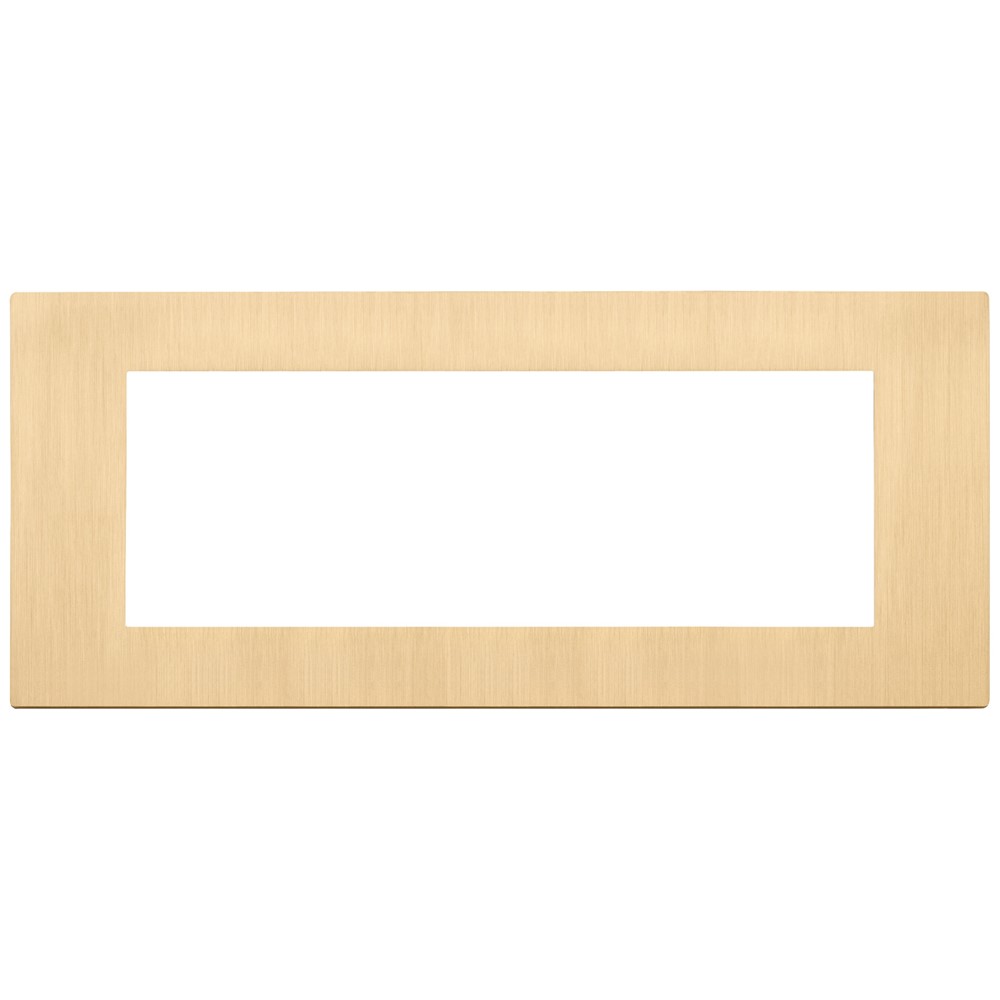 30657.70.01 Декоративна рамка Linea, 7M, metal brushed gold, Vimar_small