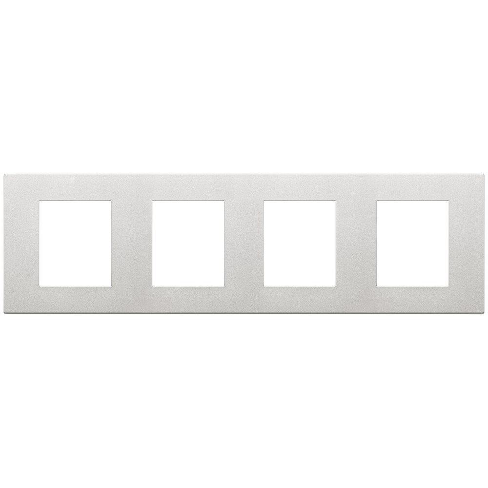30669.20 Декоративна рамка Linea, 4x (2+2+2+2M), silver, Vimar