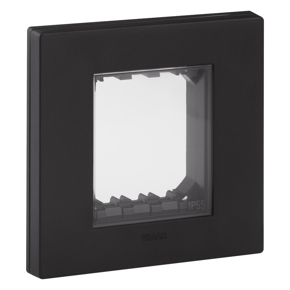 30932.02 Влагозащитен капак Linea, IP55, 2M, black, Vimar