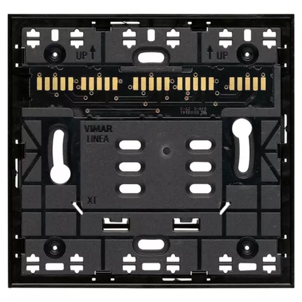 32602.G Ел. рамка за XT By-me за конзола 2М и 3М XT бутона, Black, Linea, Vimar