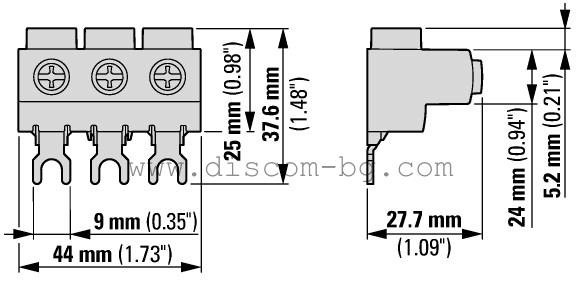032720 BK25/3-PKZ0 - Разшир.клема 3Р/25mm² за PKZM0_small